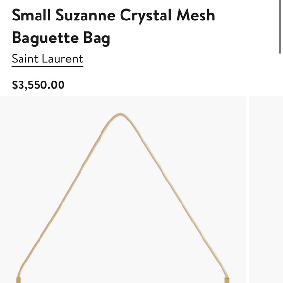 Saint Laurent Suzanne Small Crystal Baguette shoulder bag - Picture 7 of 16